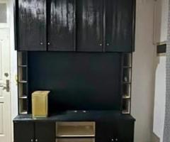 Wooden Solid TV rack. Collect from