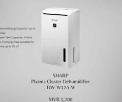 SHARP Dehumidifier Plasma Cluster DW-W12A-W