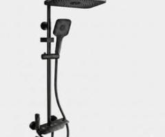 Piano Panel Shower Set 4-in-1 Black