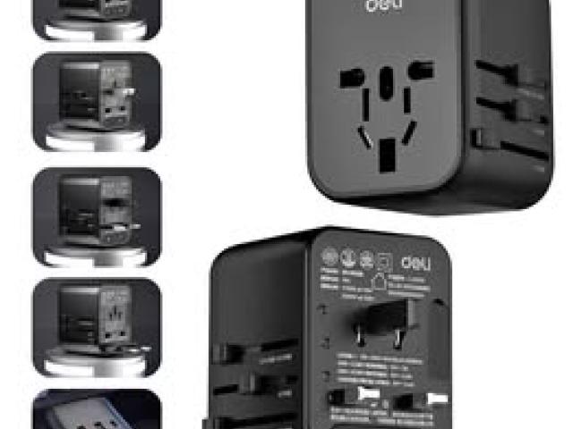 TRAVEL ADAPTER WITH USB PORTS