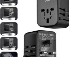 TRAVEL ADAPTER WITH USB PORTS