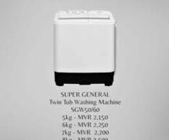 SUPER GENERAL Washing Machine Twin Tub