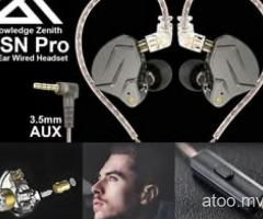 Knowledge Zenith KZ ZSN Pro | In-Ear 3.5mm AUX Wired Headset with Mic - Grey