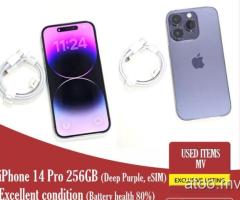 iPhone 14 Pro 256GB, Deep Purple (eSIM)