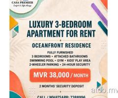 Luxury Fully Furnished 3BR Apartment for Rent at Oceanfront Residence
