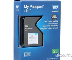 New Western Digital WD My Passport Ultra Black Portable Hard Drive 2TB / 7884445