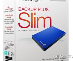 Sealed Seagate Backup Plus 1TB slim Portable External Hard Drive +200GB/ 7884445