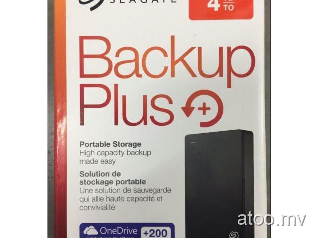 NEW Seagate Backup Plus Slim 4TB USB 3.0 Portable External Hard Drive / 7884445