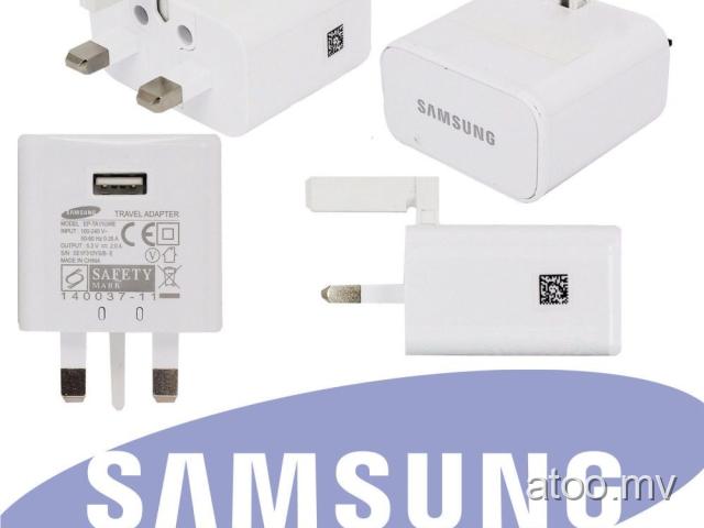 New Genuine Samsung Galaxy 3-Pin UK Mains Travel USB Adaptor Charger / 7884445