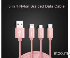 Awei CL-970 Orginal Iphone/ Samsung /Type C cable.