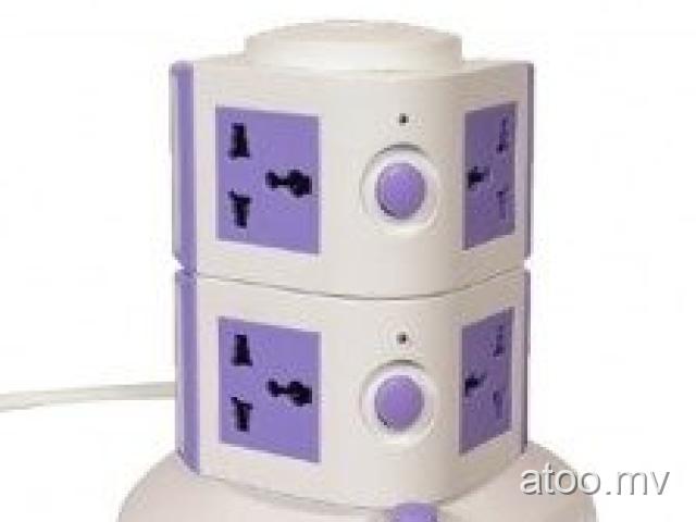 Sockets vertical secure with USB Port.