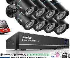 SANNCE 8CH 1080N HDMI DVR CCTV IR-Cut Home Security Camera System 1TB / 7884445
