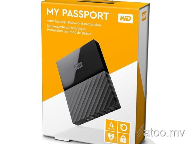 WD My Passport 4TB 2.5 USB 3.0 Portable External Hard Drive