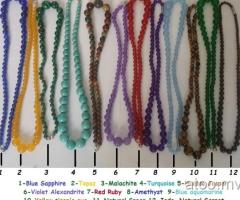 Multicolor gemstone necklaces