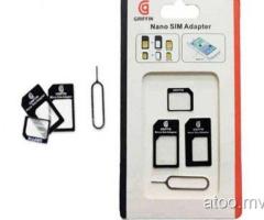 4 in 1 Sim Card Adapter with Eject Pin