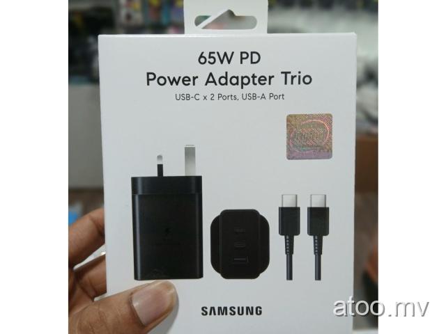 Samsung 65W Type C x 2 ports,USB-A Port Charger Free Delivery 7408060