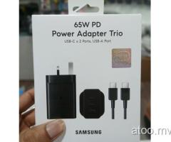 Samsung 65W Type C x 2 ports,USB-A Port Charger Free Delivery 7408060