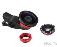 Lieqi LQ-003 Universal mobile phone lens kit (wide angle, fisheye, macro)