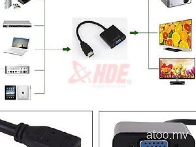 HDE Micro HDMI Male to VGA Female Video Converter Adapter Cable