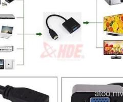 HDE Micro HDMI Male to VGA Female Video Converter Adapter Cable