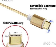 Dekkin Type C Cable 1Meter Nylon Braided Usb Cable