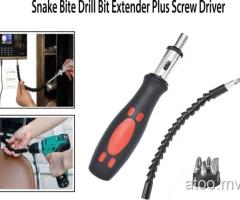 Snake Bite Drill Bit Extender with Screw Driver