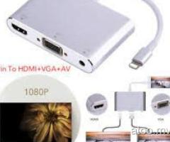 Lightning to HDMI VGA Audio Adapter Converter Cable (Mvr300/-) Call.7741753