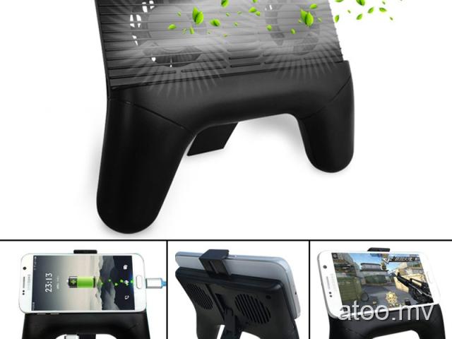 Phone Radiator Game Handle Mini Cooler Cooling Phone Stand with Built-in 2000mAh