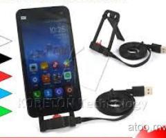 Multi-function USB Data Flat Cable Colorful Charge Stand for iPhone (Mvr100/-)