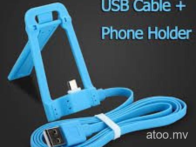 Multi-function USB Data Cable Colorful Charge Stand for Android Smart Phone
