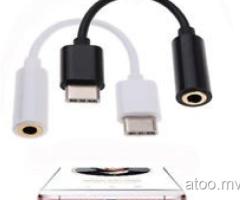 USB 3.1 Type-C USB-C to 3.5mm Audio Speakder Microphone Female Adapter For Note7