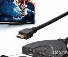 3 Port 1080P HDMI AUTO Switch Splitter Switcher HUB for PS4 Cable Box 2017 KY