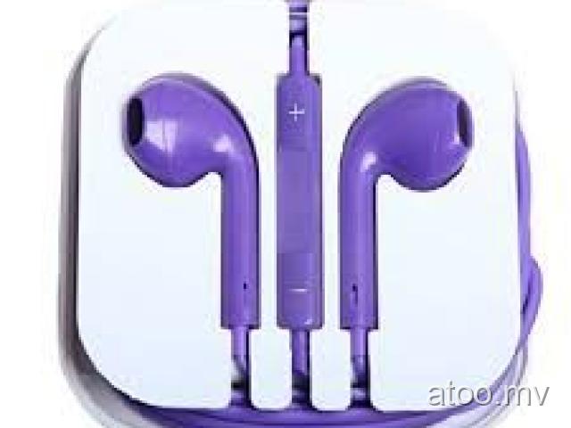 APPLE HEADSET FOR IPHONE & ANDRODID ''Purle'' (RF75/-) CALL..7741753