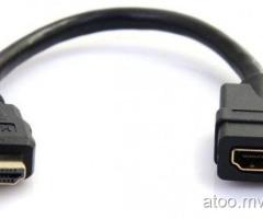 HDMI MALE TO FEMALE EXTENSION CABLE