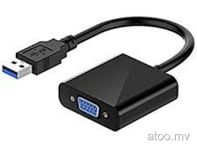 USB 3.0 to VGA Video Graphic Card Display External Cable Adapter