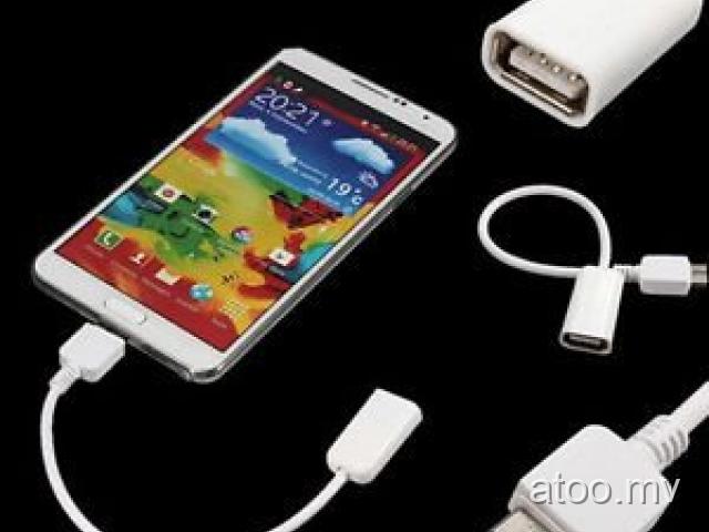 OTG Data Cable Cord USB 2.0 A Female to Micro B Male for Samsung Galaxy Note3 S5