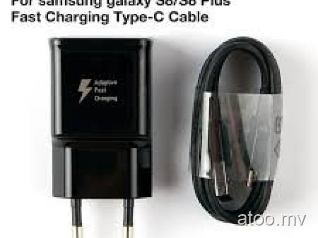 GALAXY S8 ORIGINAL (TYPE-C 3.0) USB FARST CHARGER + CABLE .CALL.7741753
