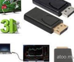 Display Port DP Male To HDMI Female Adapter Adaptor Converter For 1080P HDTV PC