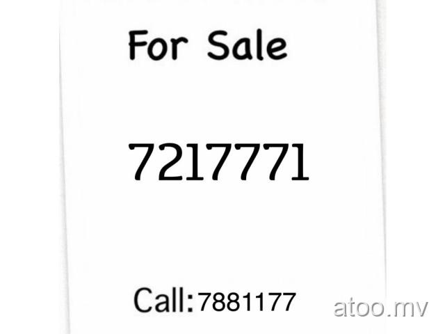 Dhiraagu Prepaid Nice Number For Sale call:7881177
