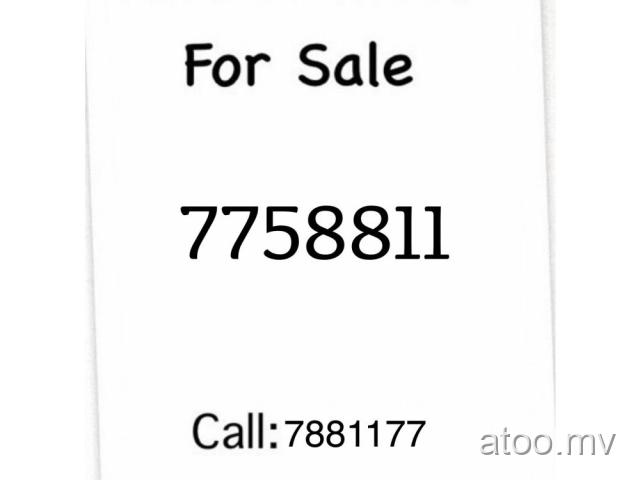 Dhiraagu Prepaid Nice Number For Sale call:7881177