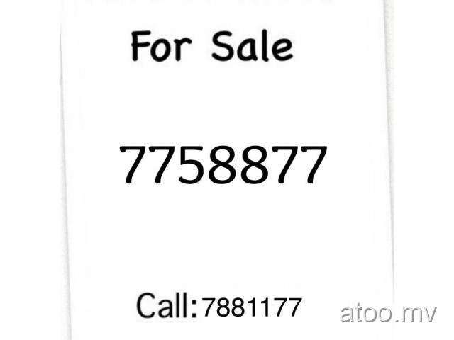 Dhiraagu Prepaid Nice Number For Sale call:7881177