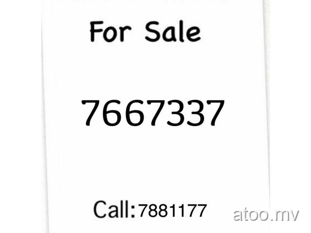 Dhiraagu Prepaid Nice Number For Sale call:7881177