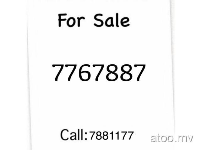 Dhiraagu Prepaid Nice Number For Sale call:7881177