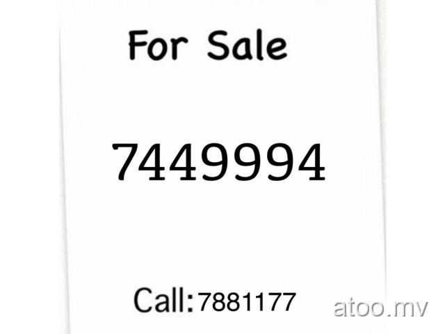 Dhiraagu Prepaid Nice Number For Sale call:7881177