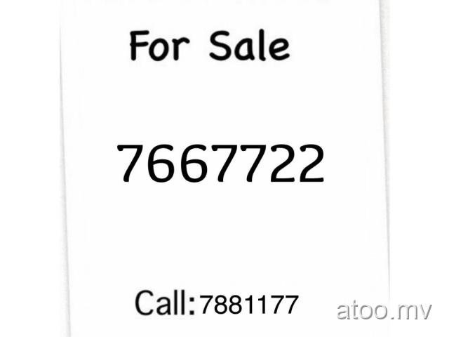 Dhiraagu Prepaid Nice Number For Sale call:7881177