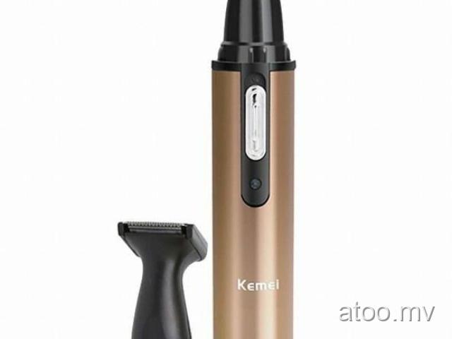 Kemei KM-6662 Rechargable 2 In 1 Electric Shaving Nose And Ear Hair Trimmer