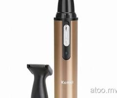 Kemei KM-6662 Rechargable 2 In 1 Electric Shaving Nose And Ear Hair Trimmer