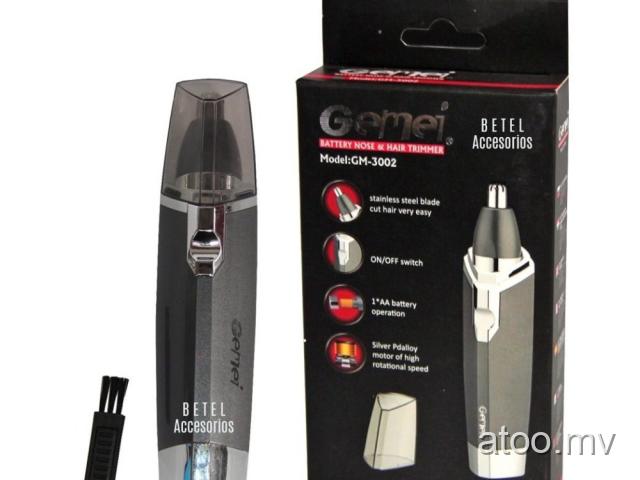 Gemei GM-3002 4 in 1 Battery Nose and Eyebrow Ear Hair Trimmer