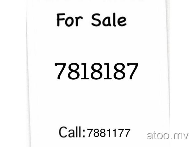 Dhiraagu Prepaid Nice Number For Sale call:7881177