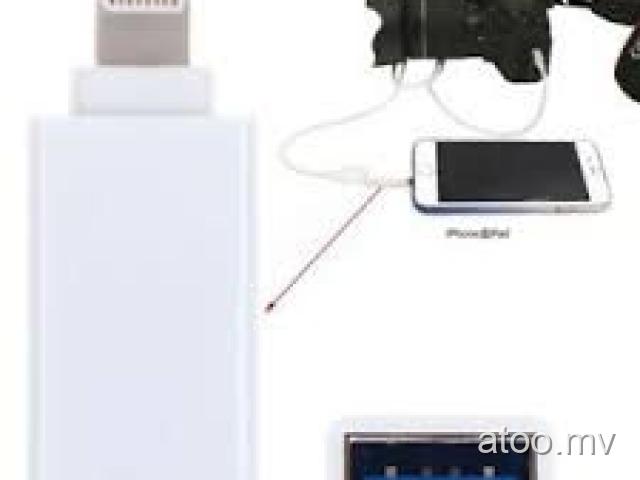 8 Pin Male to USB 3.1 Female OTG Adapter for iPhone 6s/plus 7 8 X